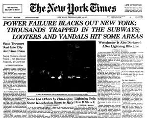 New York Power Outage - July 13th 1977